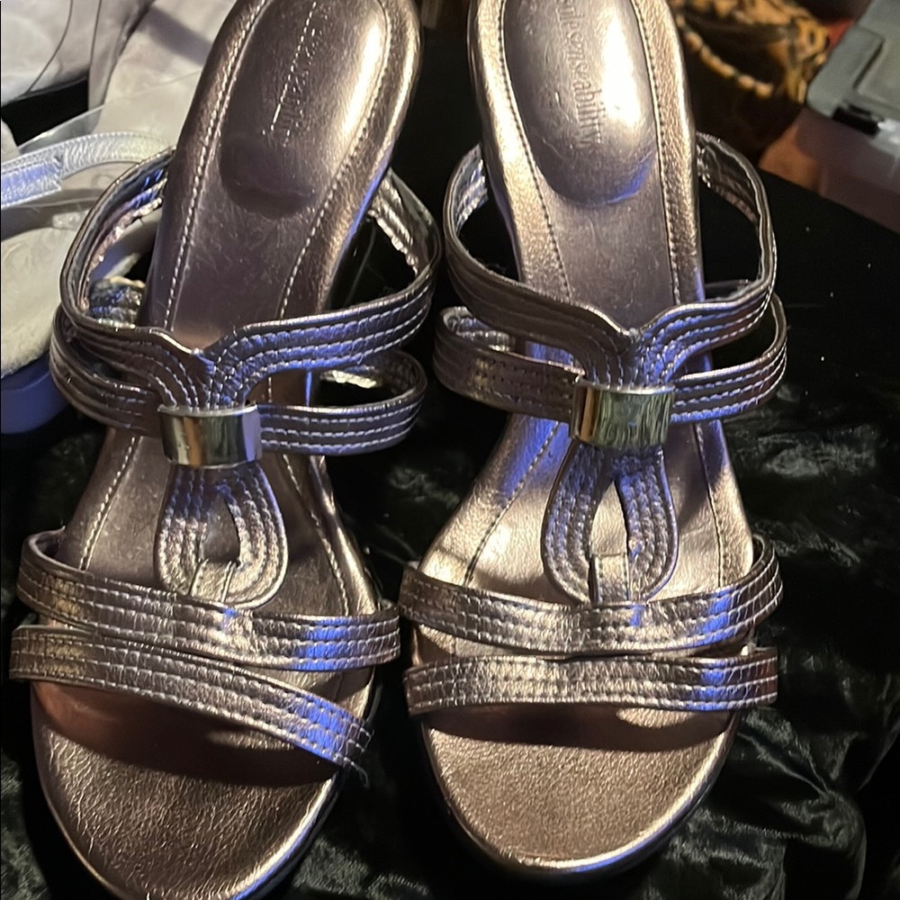 Solesenseability Silver Heeled Sandals